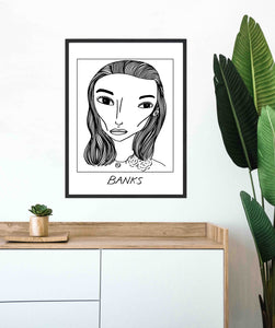 Badly Drawn Banks - Poster - BUY 2 GET 3RD FREE ON ALL PRINTS