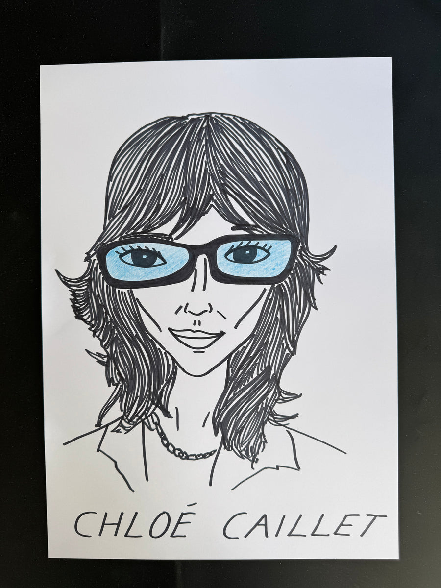 Badly Drawn Chloe Caillet - Original Drawing - A3. – Badly Drawn Celebs