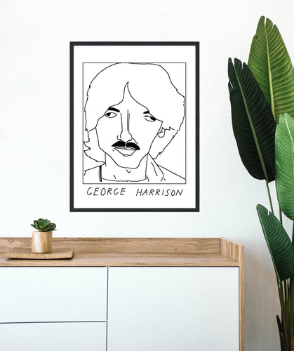 Badly Drawn George Harrison - Poster - BUY 2 GET 3RD FREE ON ALL PRINTS