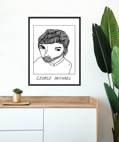 Badly Drawn George Michael - Poster - BUY 2 GET 3RD FREE ON ALL PRINTS