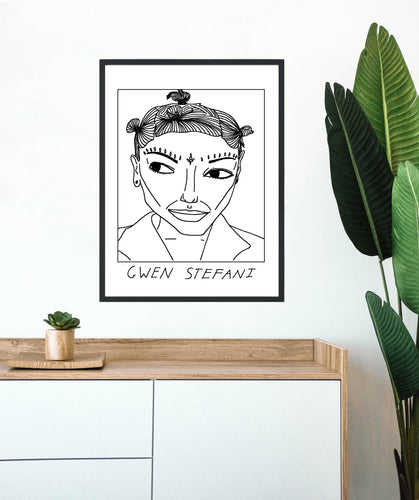 Badly Drawn Gwen Stefani - Poster - BUY 2 GET 3RD FREE ON ALL PRINTS