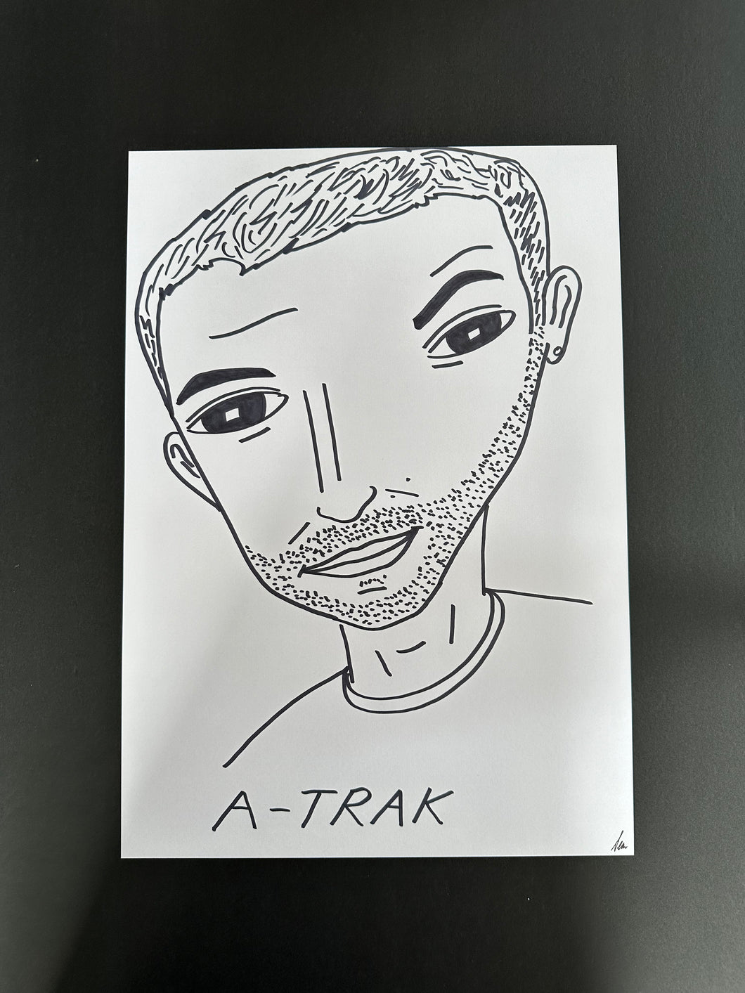 Badly Drawn A-Trak - Original Drawing - A3.