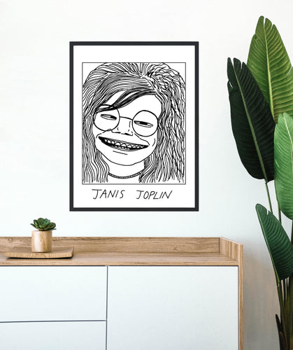 Badly Drawn Janis Joplin - Poster - BUY 2 GET 3RD FREE ON ALL PRINTS