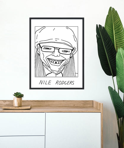 Badly Drawn Nile Rodgers - Poster - BUY 2 GET 3RD FREE ON ALL PRINTS
