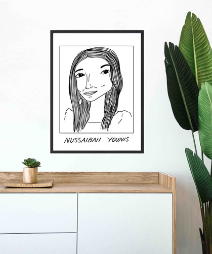 Badly Drawn Nussaibah Younis - Poster - BUY 2 GET 3RD FREE ON ALL PRINTS