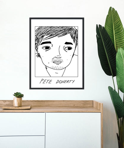 Badly Drawn Pete Doherty - Poster - BUY 2 GET 3RD FREE ON ALL PRINTS