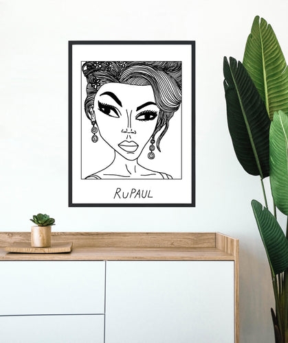 Badly Drawn RuPaul - Poster - BUY 2 GET 3RD FREE ON ALL PRINTS