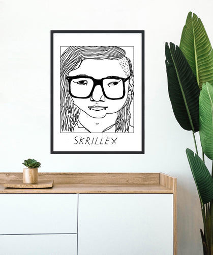 Badly Drawn Skrillex - Poster - BUY 2 GET 3RD FREE ON ALL PRINTS