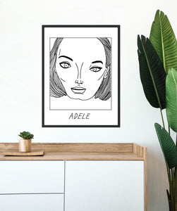 Badly Drawn Adele - Poster - BUY 2 GET 3RD FREE ON ALL PRINTS