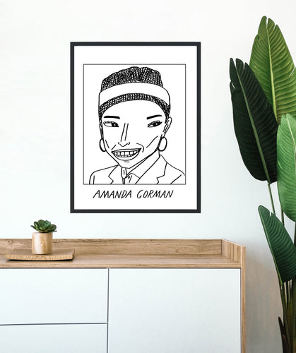 Badly Drawn Amanda Gorman - Poster - BUY 2 GET 3RD FREE ON ALL PRINTS
