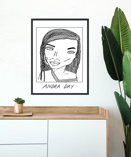 Badly Drawn Andra Day - Poster - BUY 2 GET 3RD FREE ON ALL PRINTS