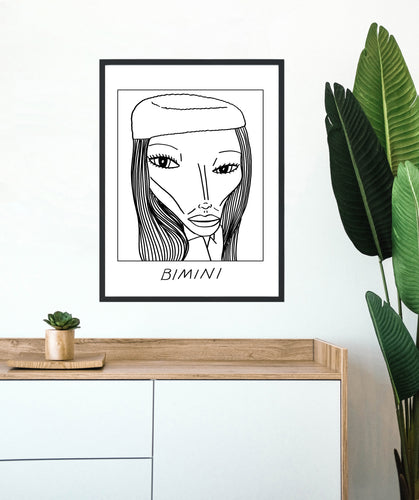 Badly Drawn Bimini - Poster - BUY 2 GET 3RD FREE ON ALL PRINTS