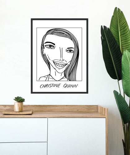 Badly Drawn Christine Quinn - Selling Sunset - Poster - BUY 2 GET 3RD FREE ON ALL PRINTS