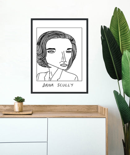 Badly Drawn Dana Scully - The X Files - Poster - BUY 2 GET 3RD FREE ON ALL PRINTS