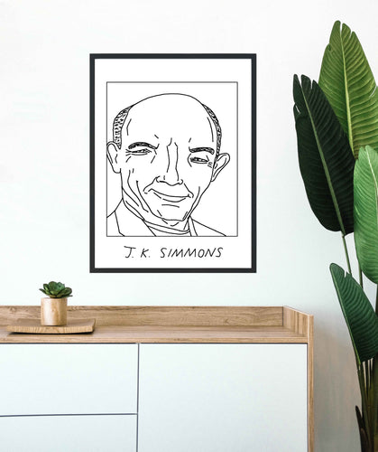 Badly Drawn J.K. Simmons - Poster - BUY 2 GET 3RD FREE ON ALL PRINTS