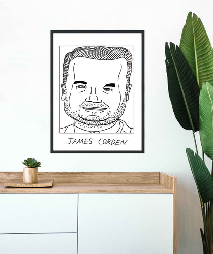 Badly Drawn James Corden - Poster - BUY 2 GET 3RD FREE ON ALL PRINTS