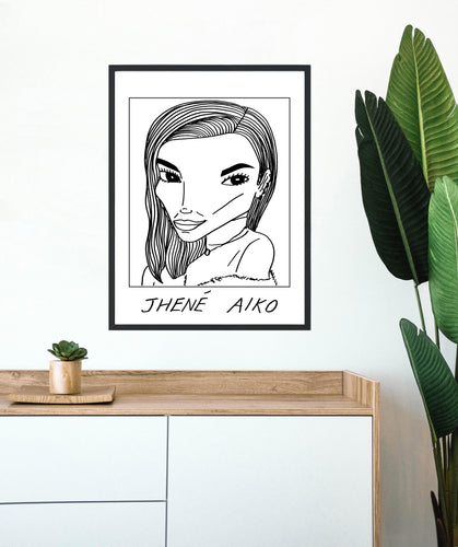 Badly Drawn Jhene Aiko - Poster - BUY 2 GET 3RD FREE ON ALL PRINTS