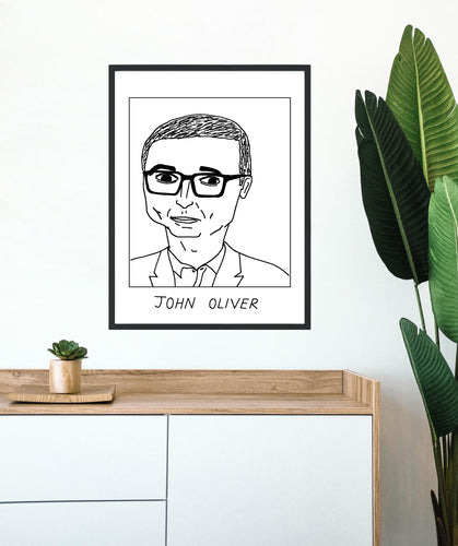 Badly Drawn John Oliver - Poster - BUY 2 GET 3RD FREE ON ALL PRINTS