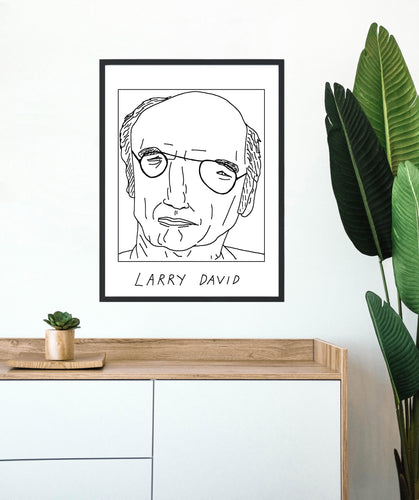 Badly Drawn Larry David - Poster - BUY 2 GET 3RD FREE ON ALL PRINTS