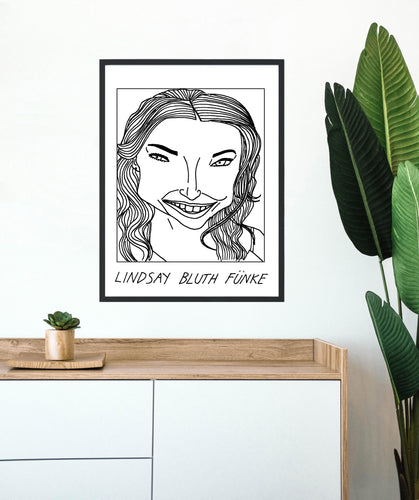 Badly Drawn Lindsay Bluth Funke - Poster - BUY 2 GET 3RD FREE ON ALL PRINTS