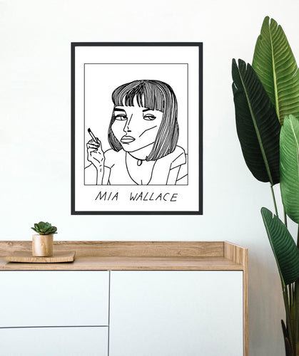 Badly Drawn Mia Wallace - Poster - BUY 2 GET 3RD FREE ON ALL PRINTS