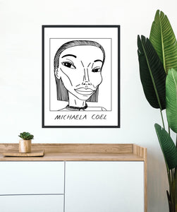 Badly Drawn Michaela Coel - Poster - BUY 2 GET 3RD FREE ON ALL PRINTS