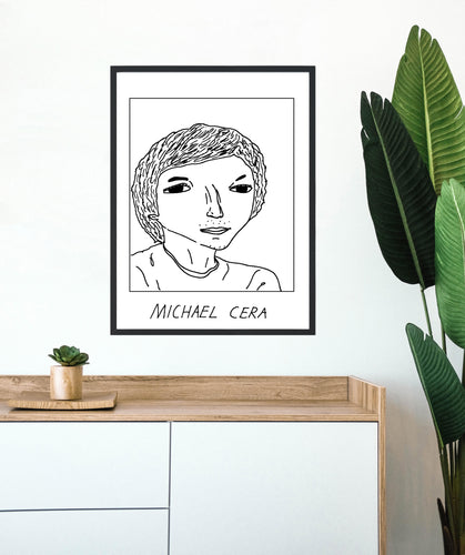 Badly Drawn Michael Cera - Poster - BUY 2 GET 3RD FREE ON ALL PRINTS
