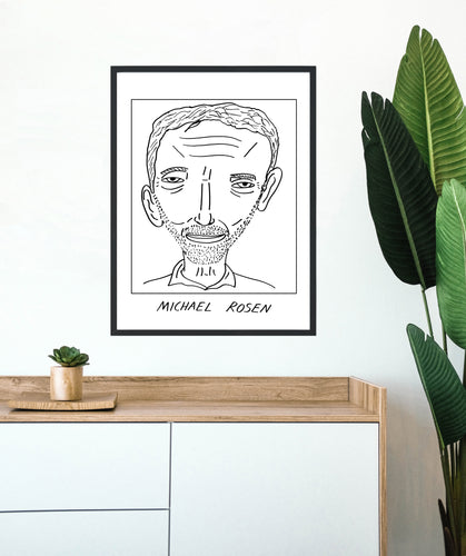 Badly Drawn Michael Rosen - Poster - BUY 2 GET 3RD FREE ON ALL PRINTS