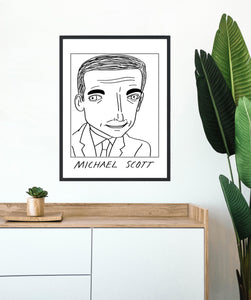 Badly Drawn Michael Scott - The Office - Poster - BUY 2 GET 3RD FREE ON ALL PRINTS