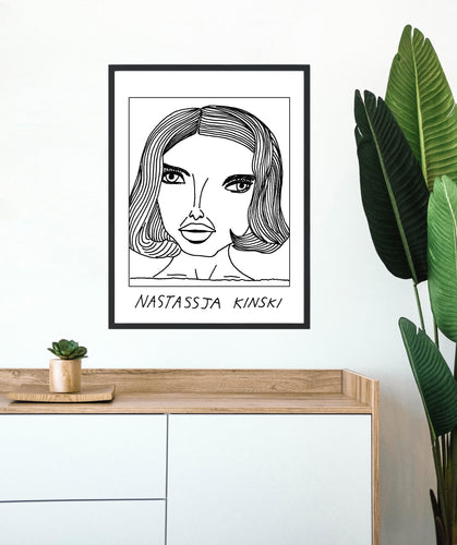 Badly Drawn Nastassja Kinski - Poster - BUY 2 GET 3RD FREE ON ALL PRINTS