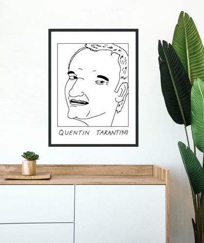 Badly Drawn Quentin Tarantino - Poster - BUY 2 GET 3RD FREE ON ALL PRINTS