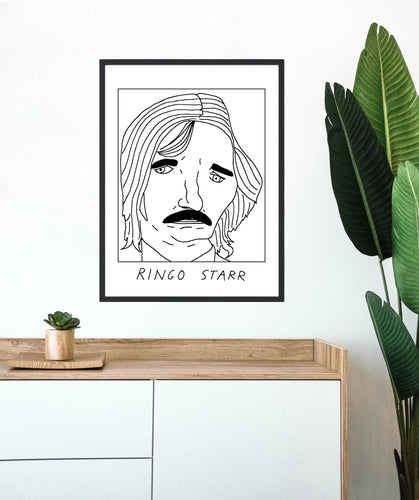 Badly Drawn Ringo Starr - Poster - BUY 2 GET 3RD FREE ON ALL PRINTS