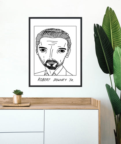 Badly Drawn Robert Downey JR. - Poster - BUY 2 GET 3RD FREE ON ALL PRINTS