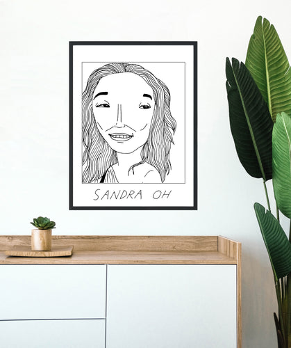 Badly Drawn Sandra Oh - Poster - BUY 2 GET 3RD FREE ON ALL PRINTS