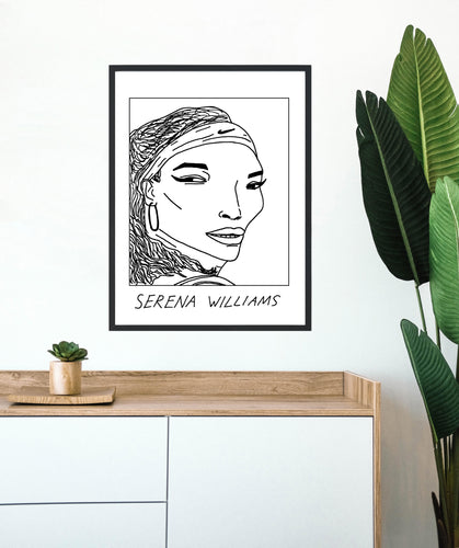 Badly Drawn Serena Williams - Poster - BUY 2 GET 3RD FREE ON ALL PRINTS