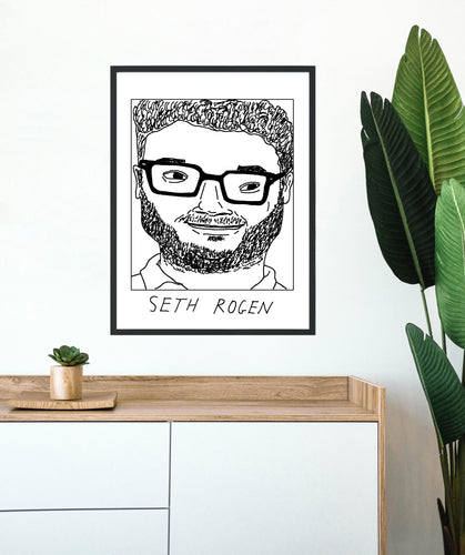 Badly Drawn Seth Rogen - Poster - BUY 2 GET 3RD FREE ON ALL PRINTS