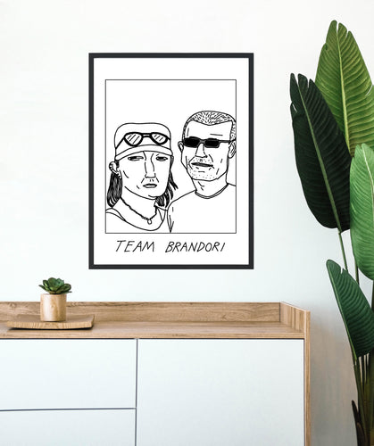 Badly Drawn Team Brandori - Poster - BUY 2 GET 3RD FREE ON ALL PRINTS