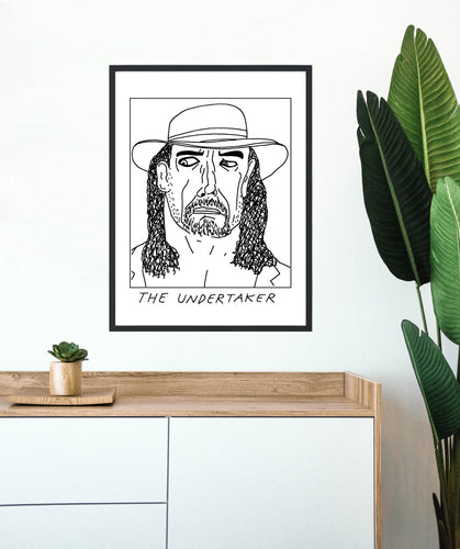 Badly Drawn The Undertaker - Poster - BUY 2 GET 3RD FREE ON ALL PRINTS