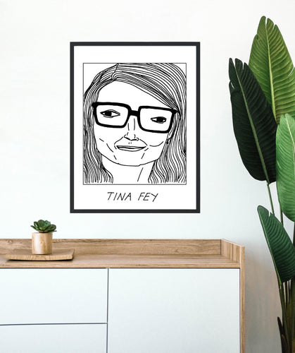 Badly Drawn Tina Fey - Poster - BUY 2 GET 3RD FREE ON ALL PRINTS