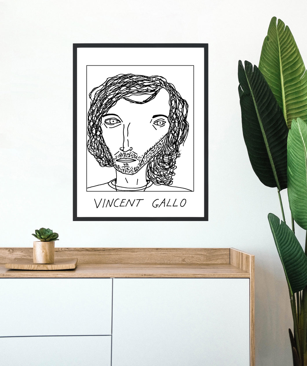 Badly Drawn Vincent Gallo - Poster - BUY 2 GET 3RD FREE ON ALL PRINTS