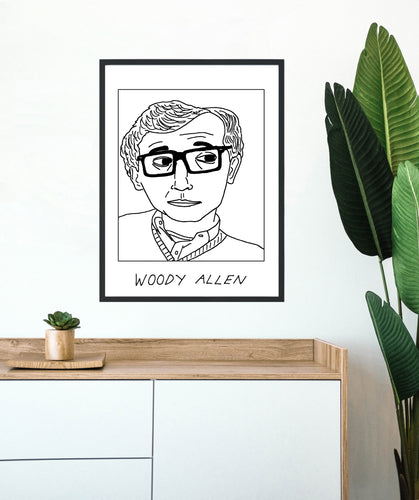 Badly Drawn Woody Allen - Poster - BUY 2 GET 3RD FREE ON ALL PRINTS