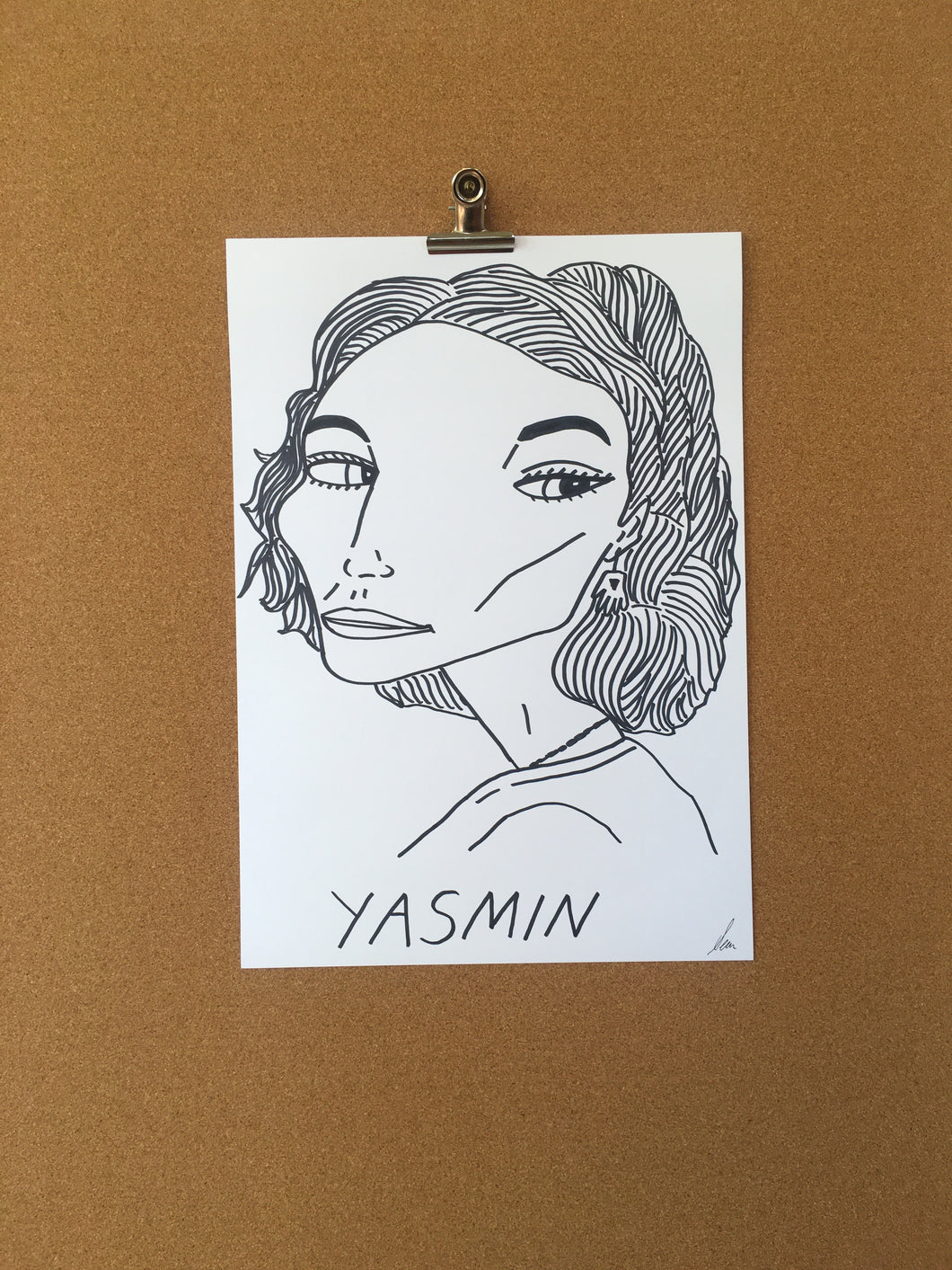 Badly Drawn Yasmin - Original Drawing - A3.