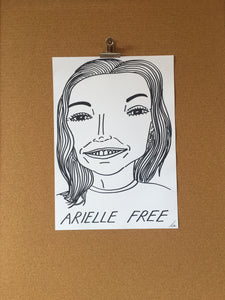 Badly Drawn Arielle Free - Original Drawing - A3.