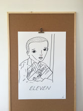 SOLD OUT - Badly Drawn Eleven from Stranger Things - Original Drawing - A2.