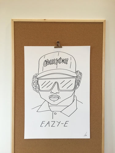 Badly Drawn Eazy-E  - Original Drawing - A2.