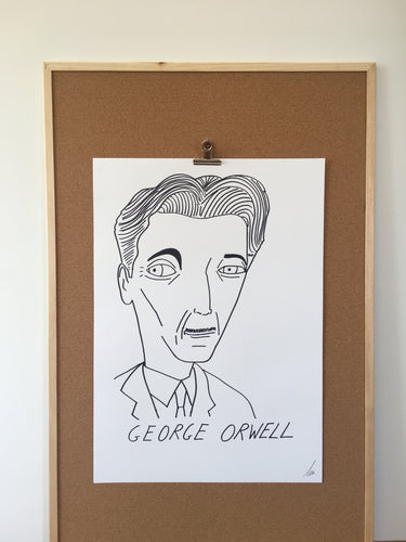 Badly Drawn George Orwell - Original Drawing - A2.