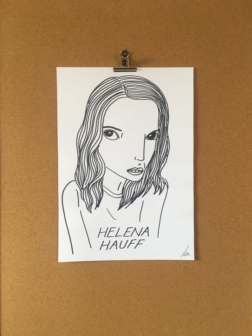 Badly Drawn Helena Hauff - Original Drawing - A3.