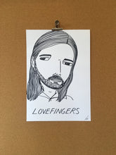SOLD - Badly Drawn Lovefingers - Original Drawing - A3.