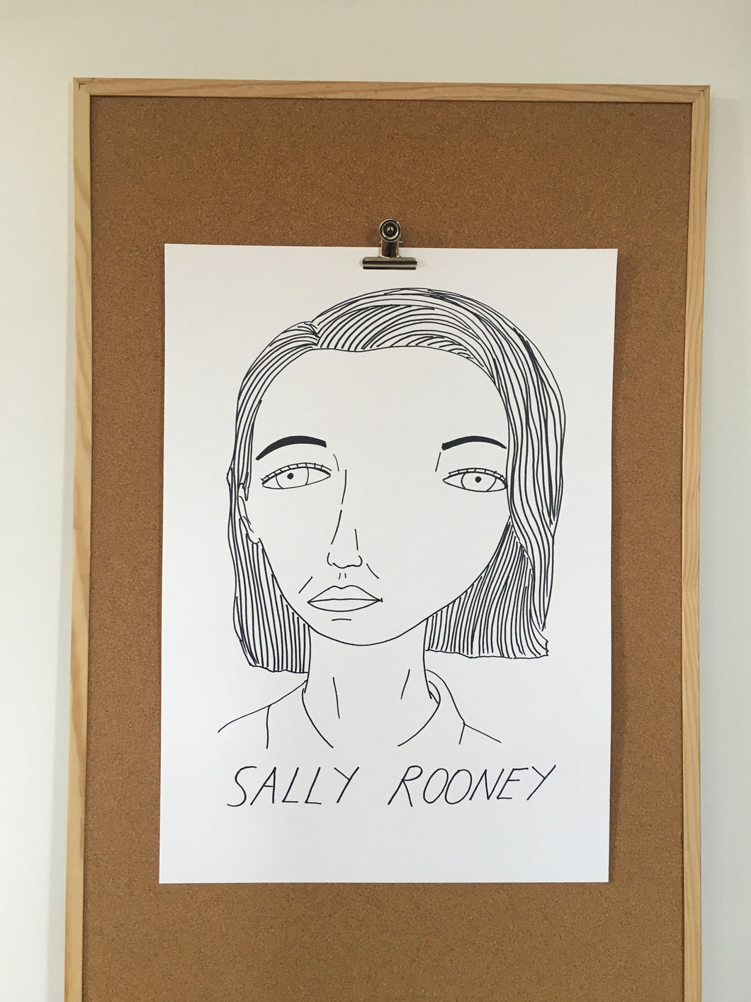 Badly Drawn Sally Rooney - Original Drawing - A2