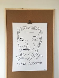 Badly Drawn Steve Schirripa - Original Drawing - A2.